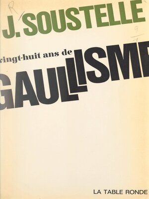 cover image of Vingt-huit ans de gaullisme